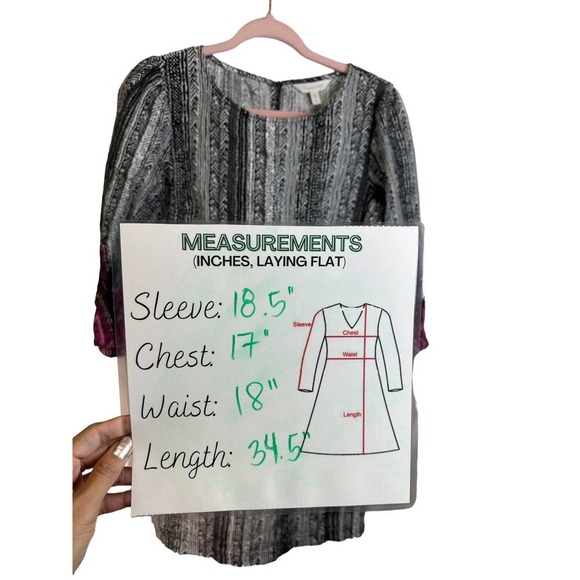 Garnet Hill‎ 100% Linen Boho Print Market Dress Relax Fit size XS - Picture 7 of 11